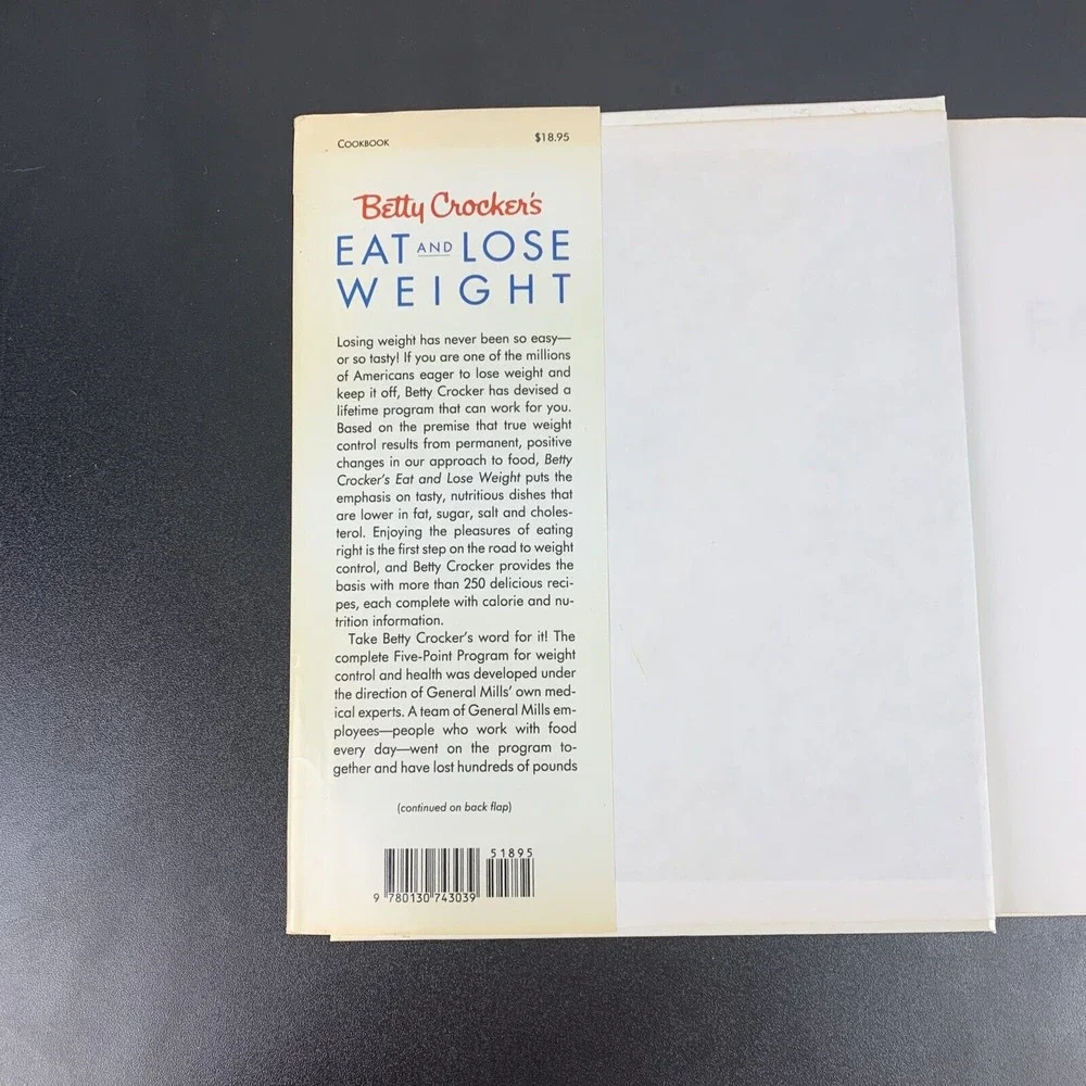 Betty Crocker's Eat & Lose Weight Cookbook The Five-Point Program -Hardback 1990